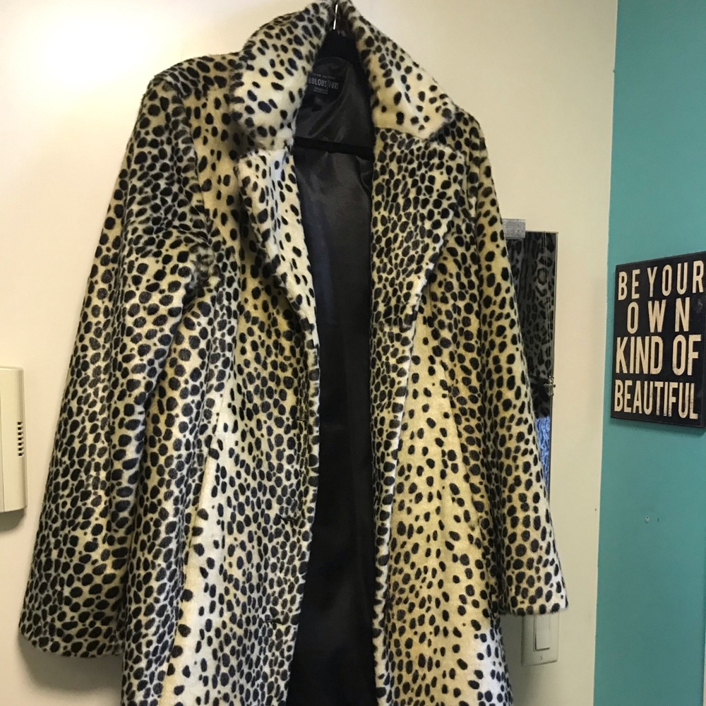 Faux fur coat